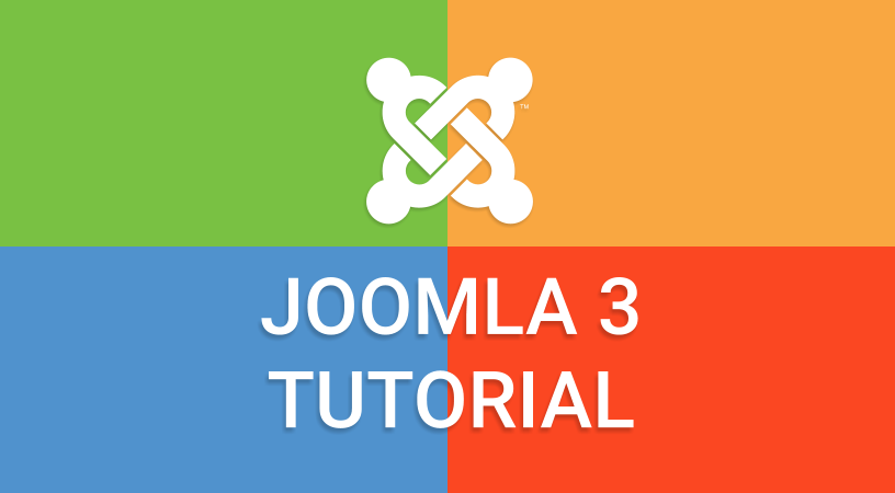 Joomla 3 Tutorial heading with icon of Joomla logo