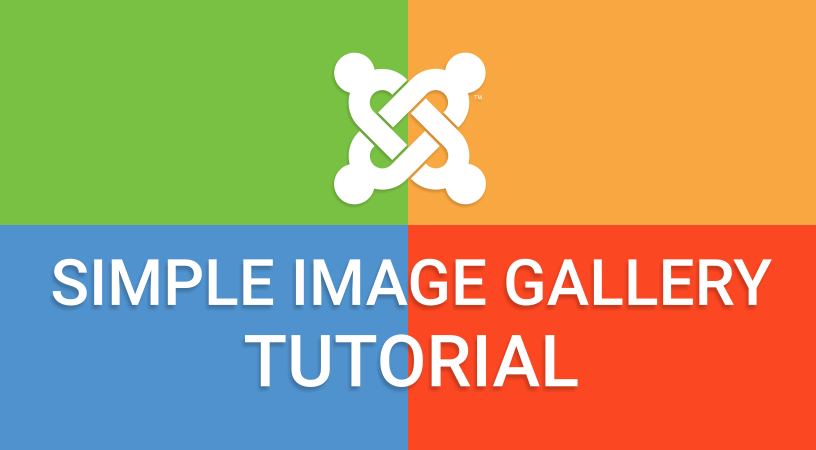 Simple Image Gallery Tutorial Heading Graphic