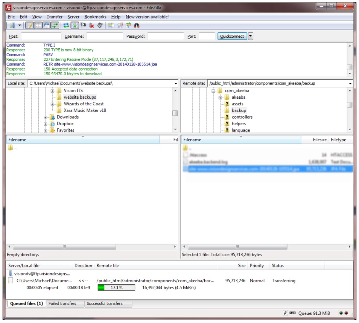 Filezilla-Application-Screen-File-Download-Progress