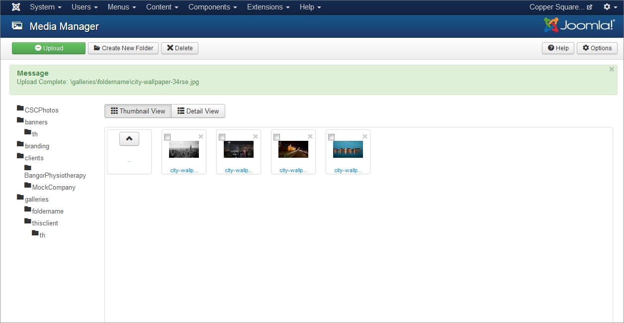 Joomla-Media-Manager-Uploaded-Images