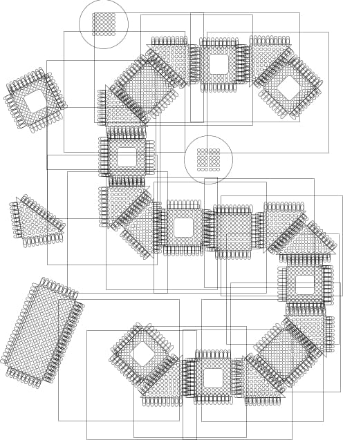 wireframe image of letter S vector illustration